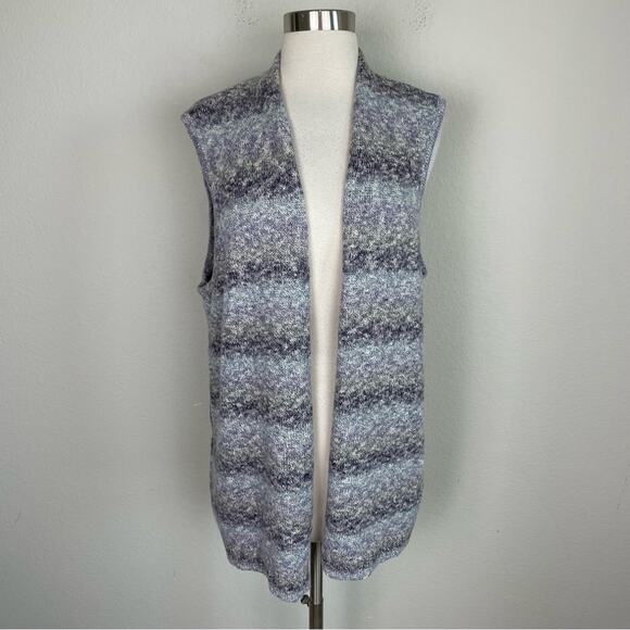 Chico's Blue Gray Purple Sweater Vest 2 - Picture 2 of 7
